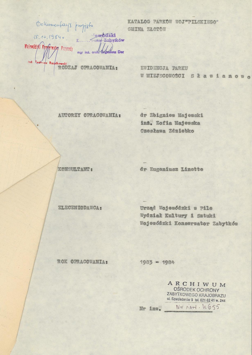 Ewidencja parkowa, skan nr 5