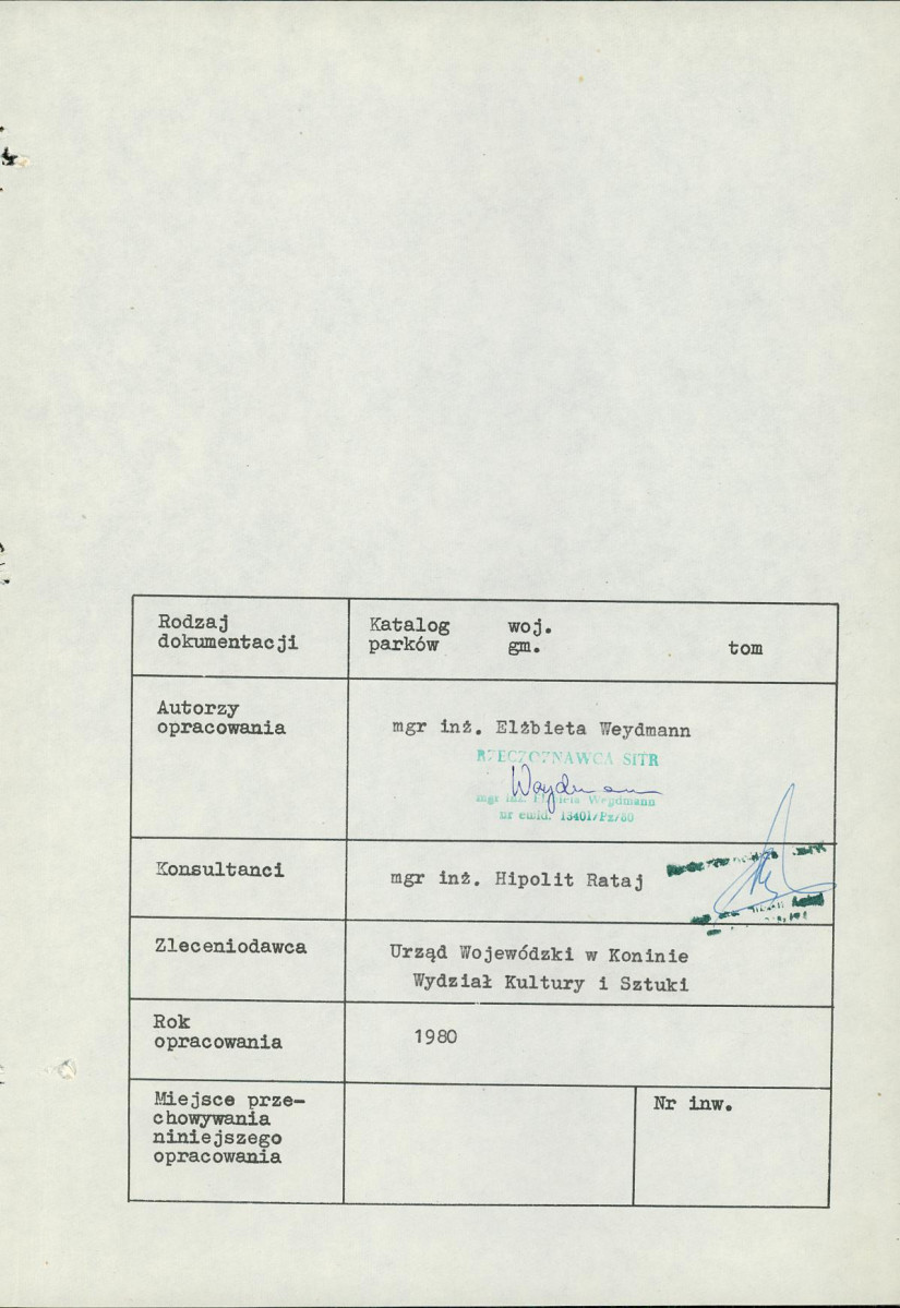 EP - Ewidencja parkowa, skan nr 6