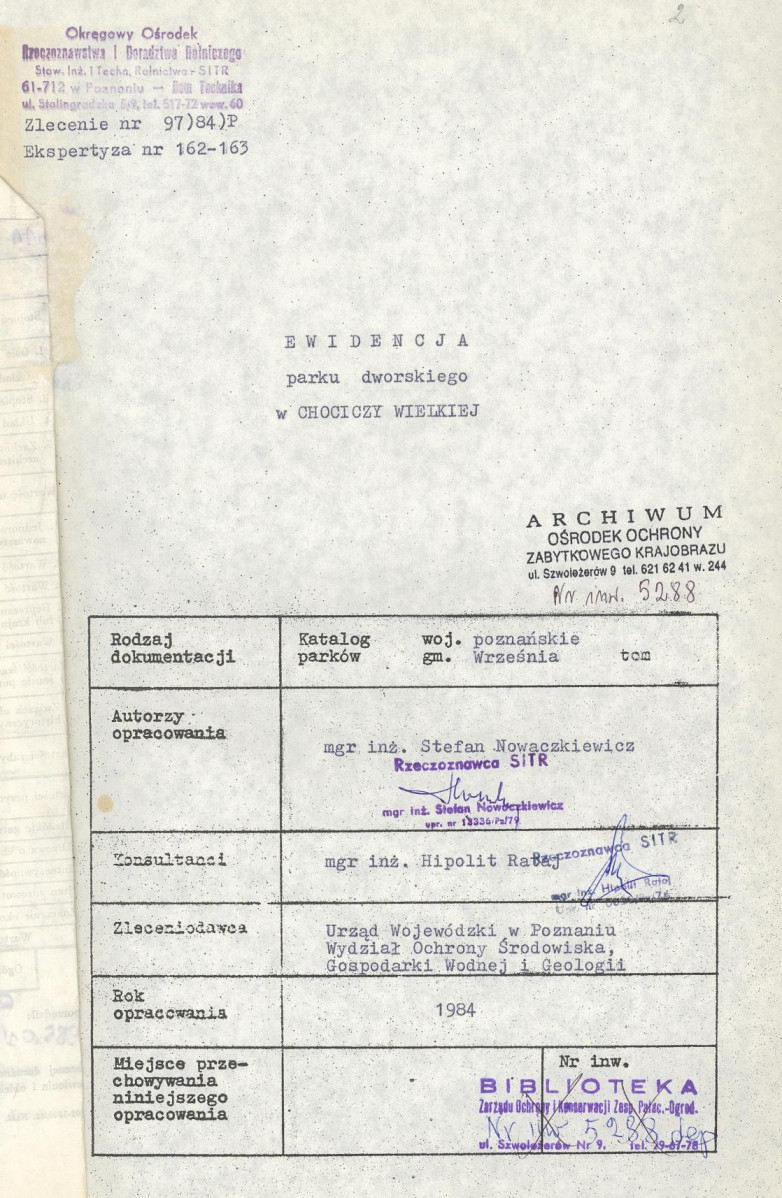 Ewidencja parkowa, skan nr 4