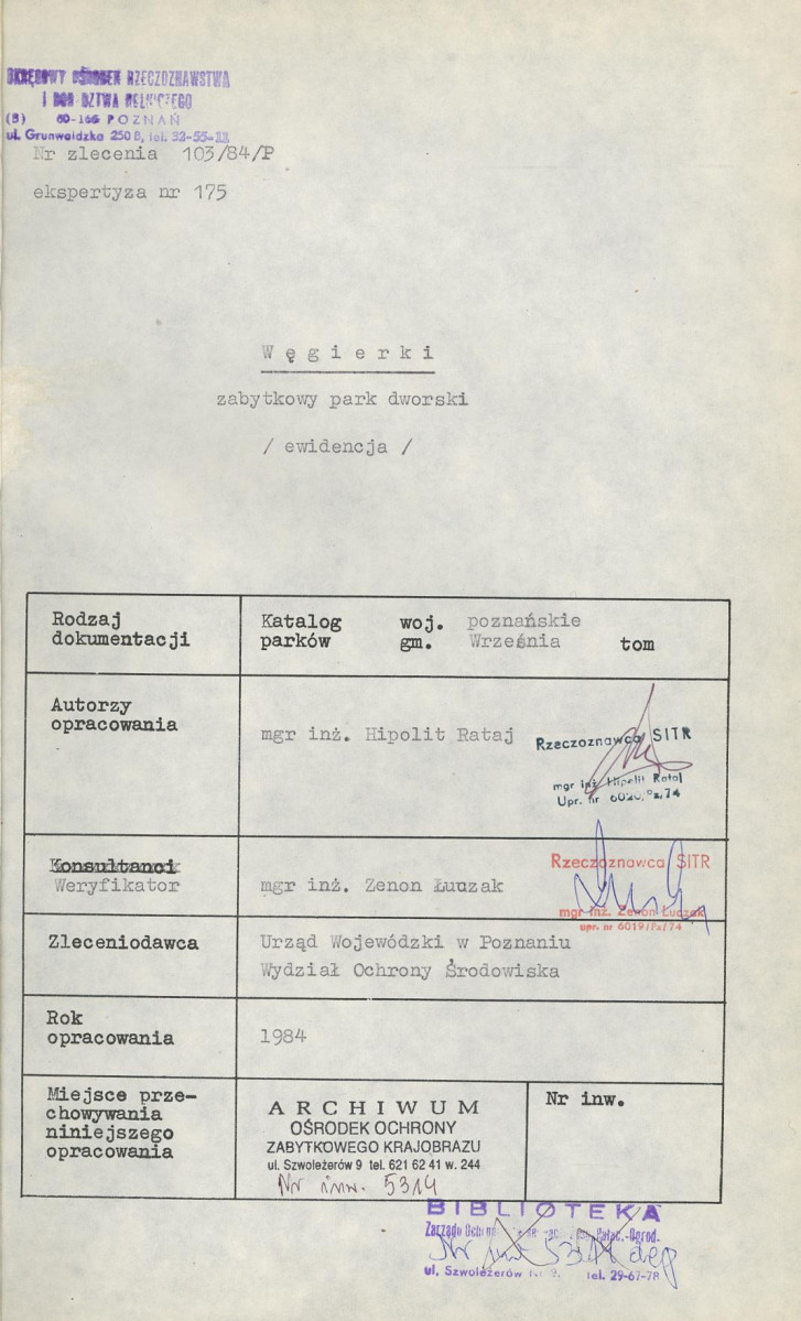 Ewidencja parkowa, skan nr 4