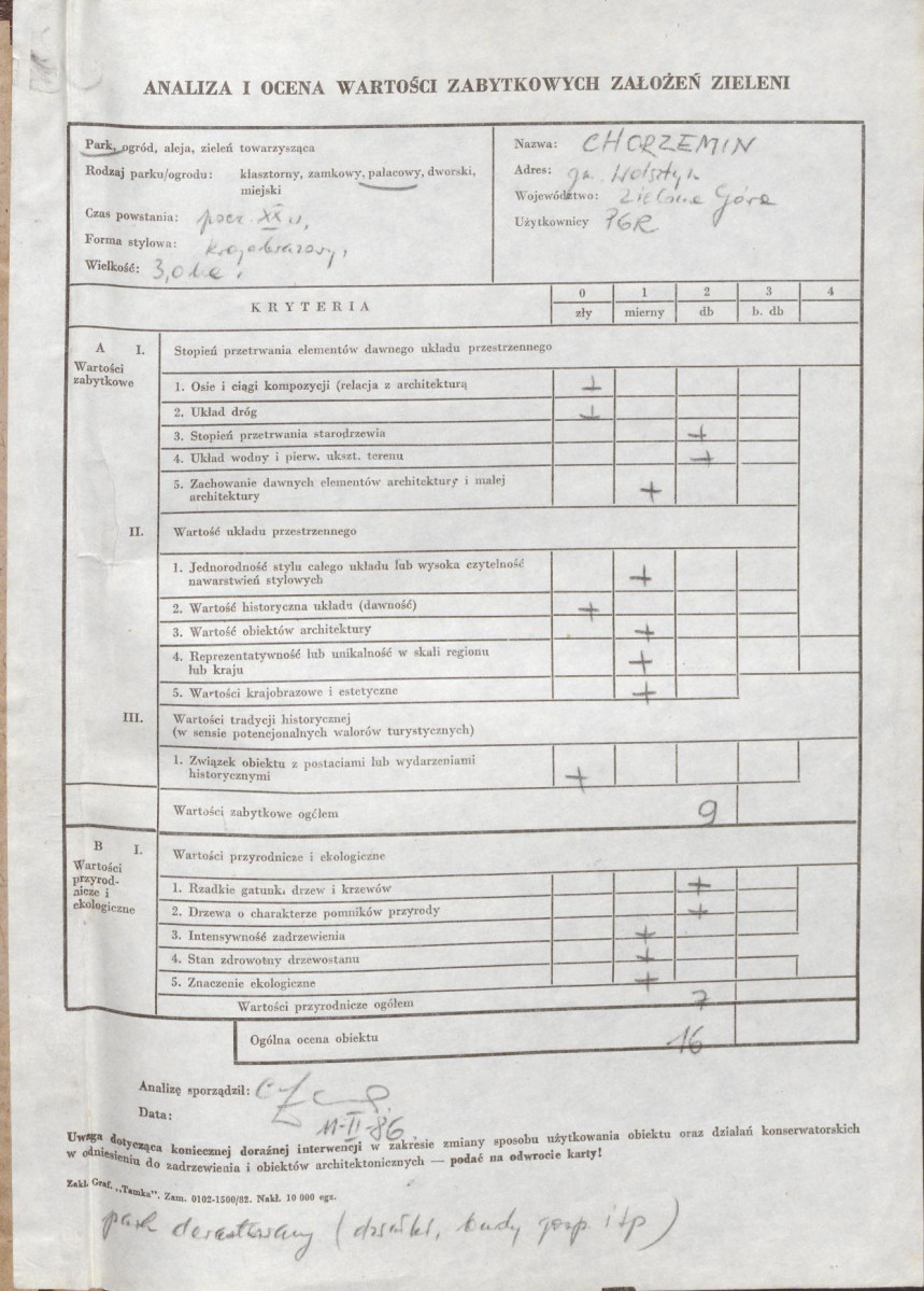 EP - Ewidencja parkowa, skan nr 3