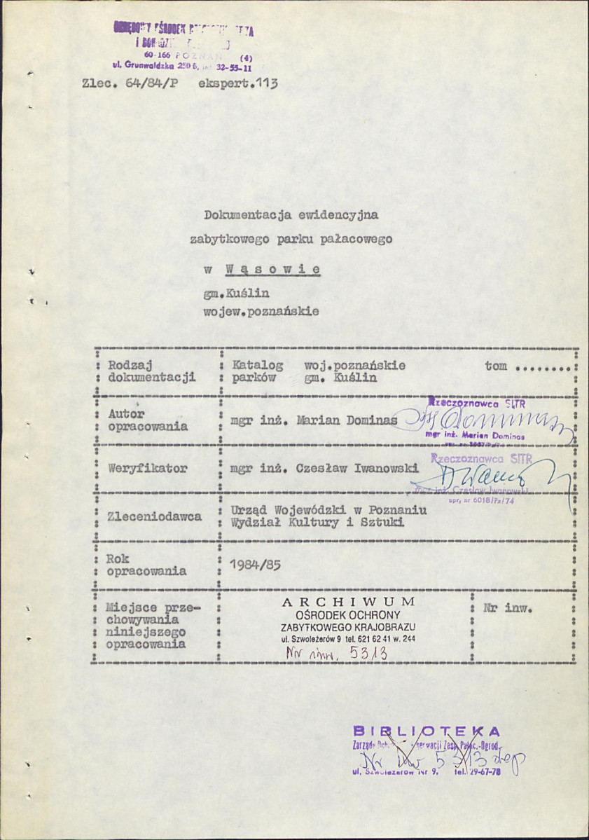 EP - Ewidencja parkowa, skan nr 4