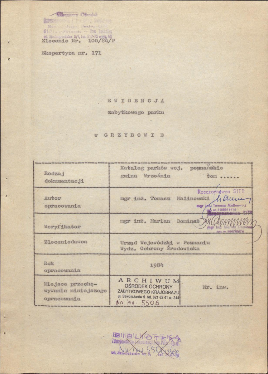 Ewidencja parkowa, skan nr 5