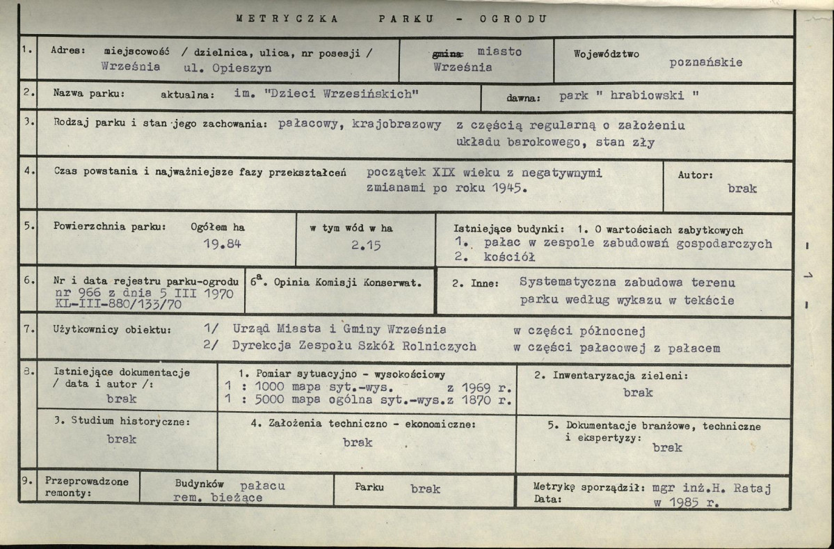 Ewidencja parkowa, skan nr 7