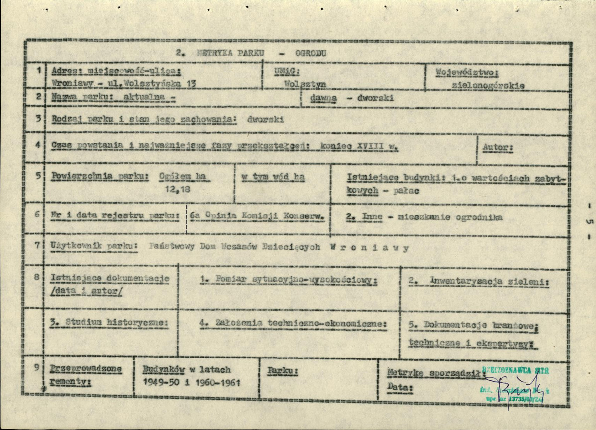 EP - Ewidencja parkowa, skan nr 12