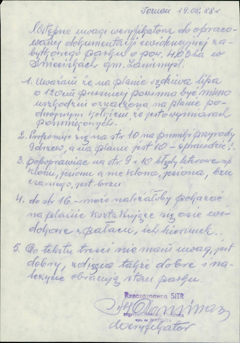 Ewidencja parkowa, skan nr 6
