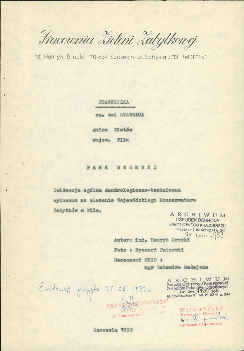 Ewidencja parkowa, skan nr 6