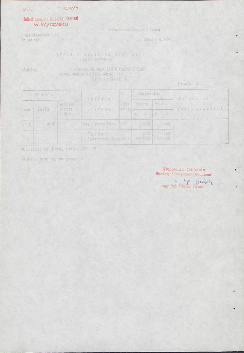 EP - Ewidencja parkowa, skan nr 18