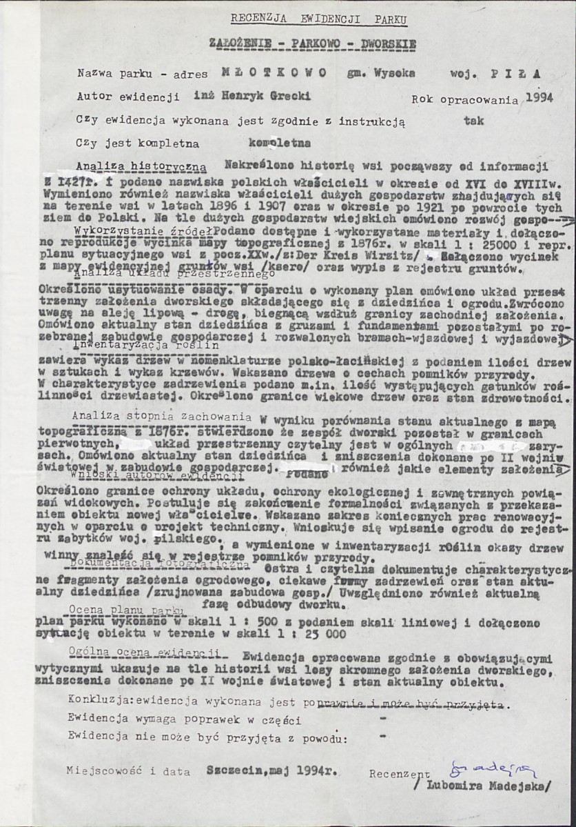 EP - Ewidencja parkowa, skan nr 50