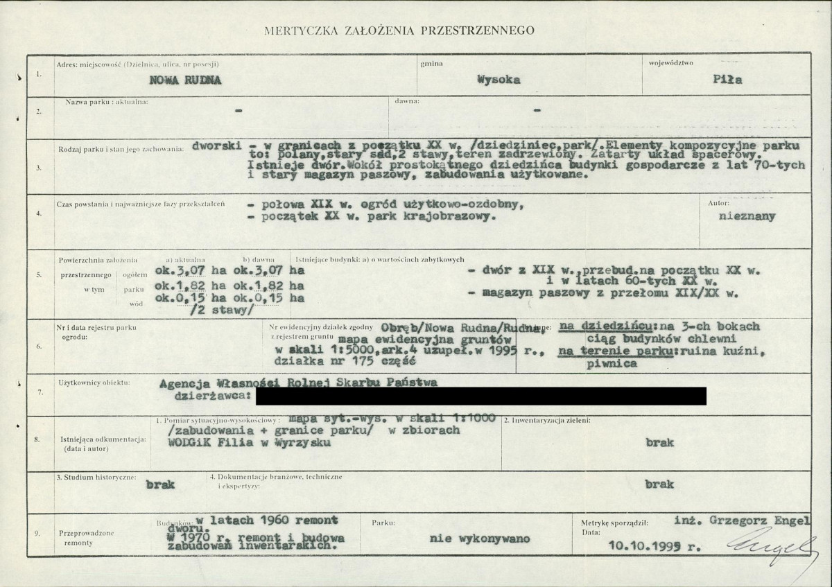 EP - Ewidencja parkowa, skan nr 5