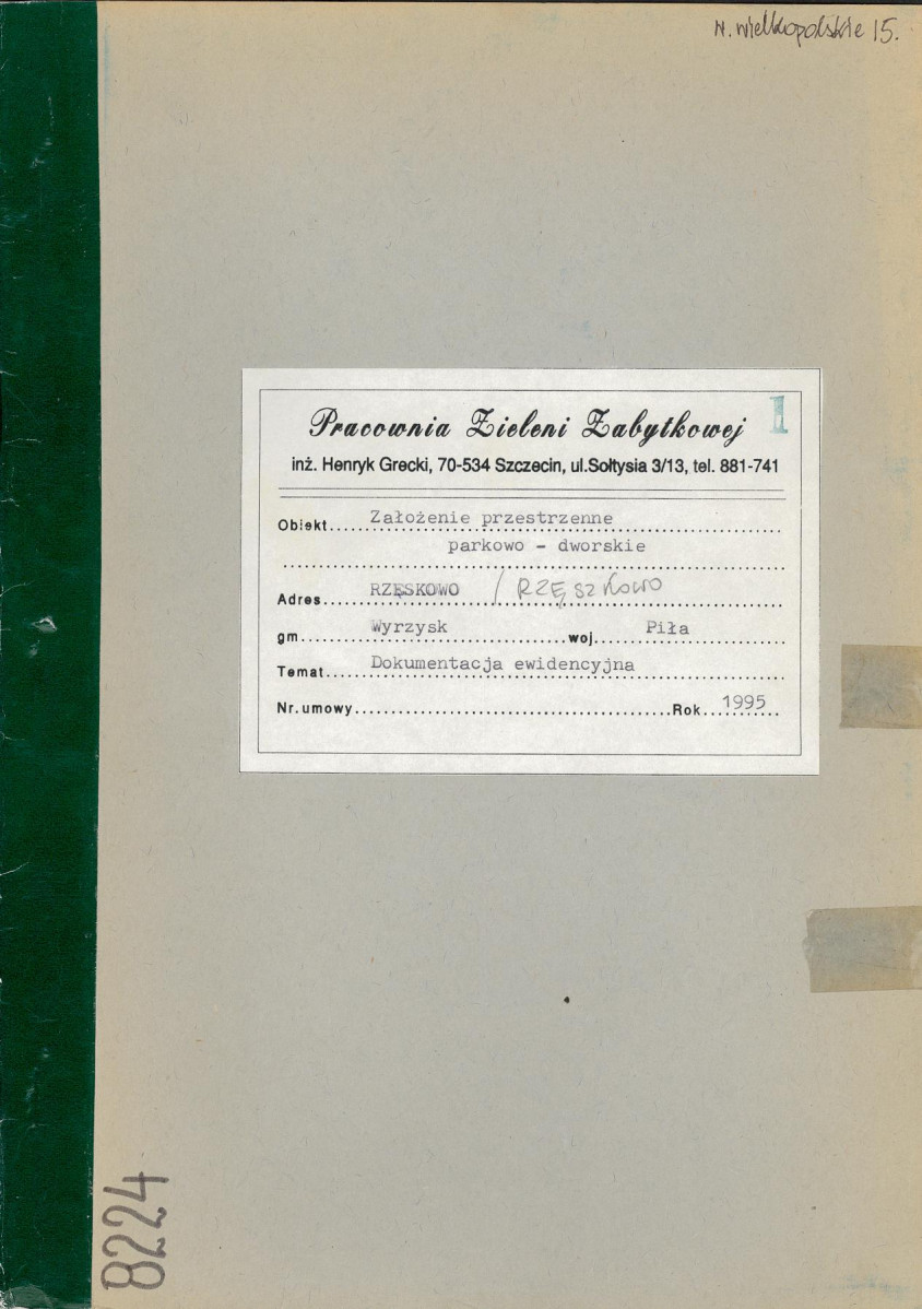 Ewidencja parkowa, skan nr 1