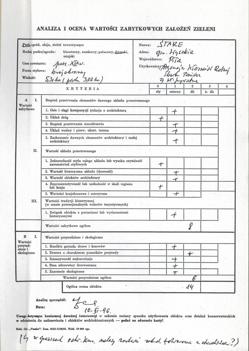 EP - Ewidencja parkowa, skan nr 3