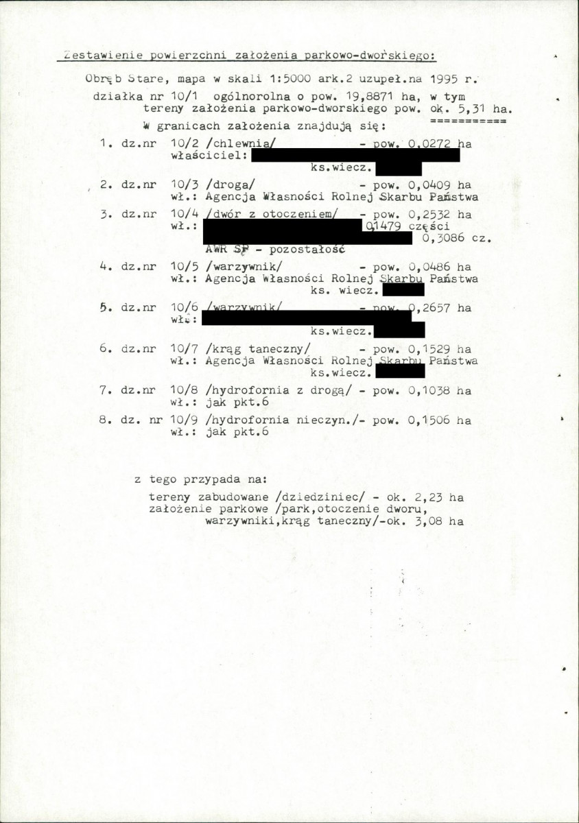 EP - Ewidencja parkowa, skan nr 19