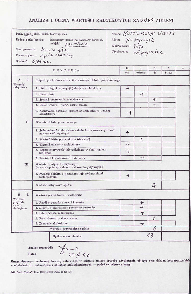EP - Ewidencja parkowa, skan nr 3