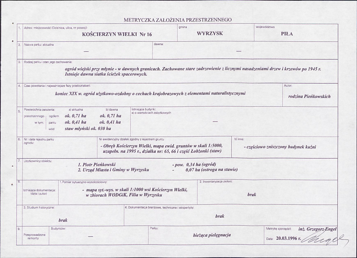 EP - Ewidencja parkowa, skan nr 5
