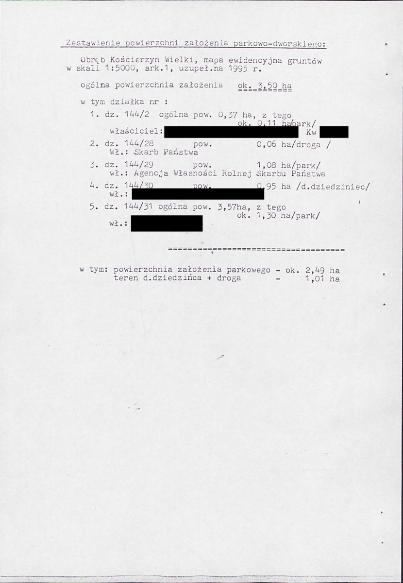 EP - Ewidencja parkowa, skan nr 16