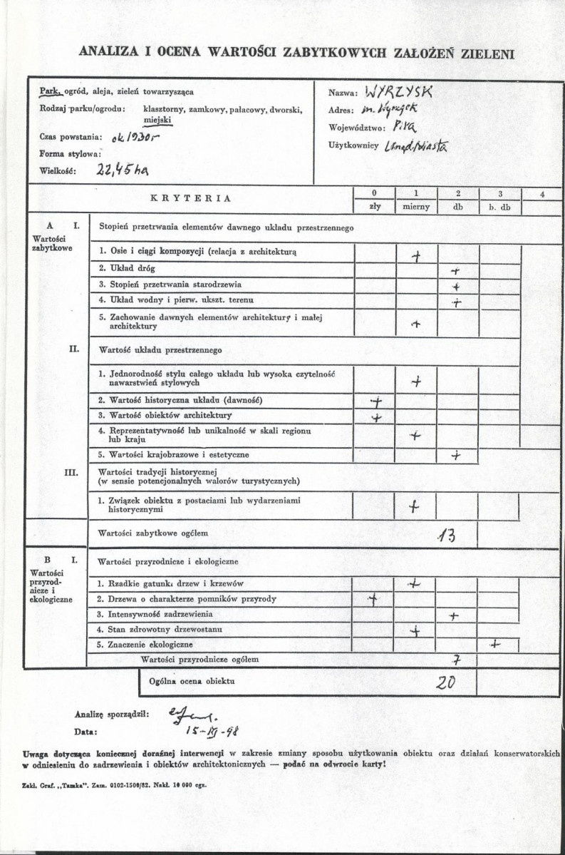 EP - Ewidencja parkowa, skan nr 3