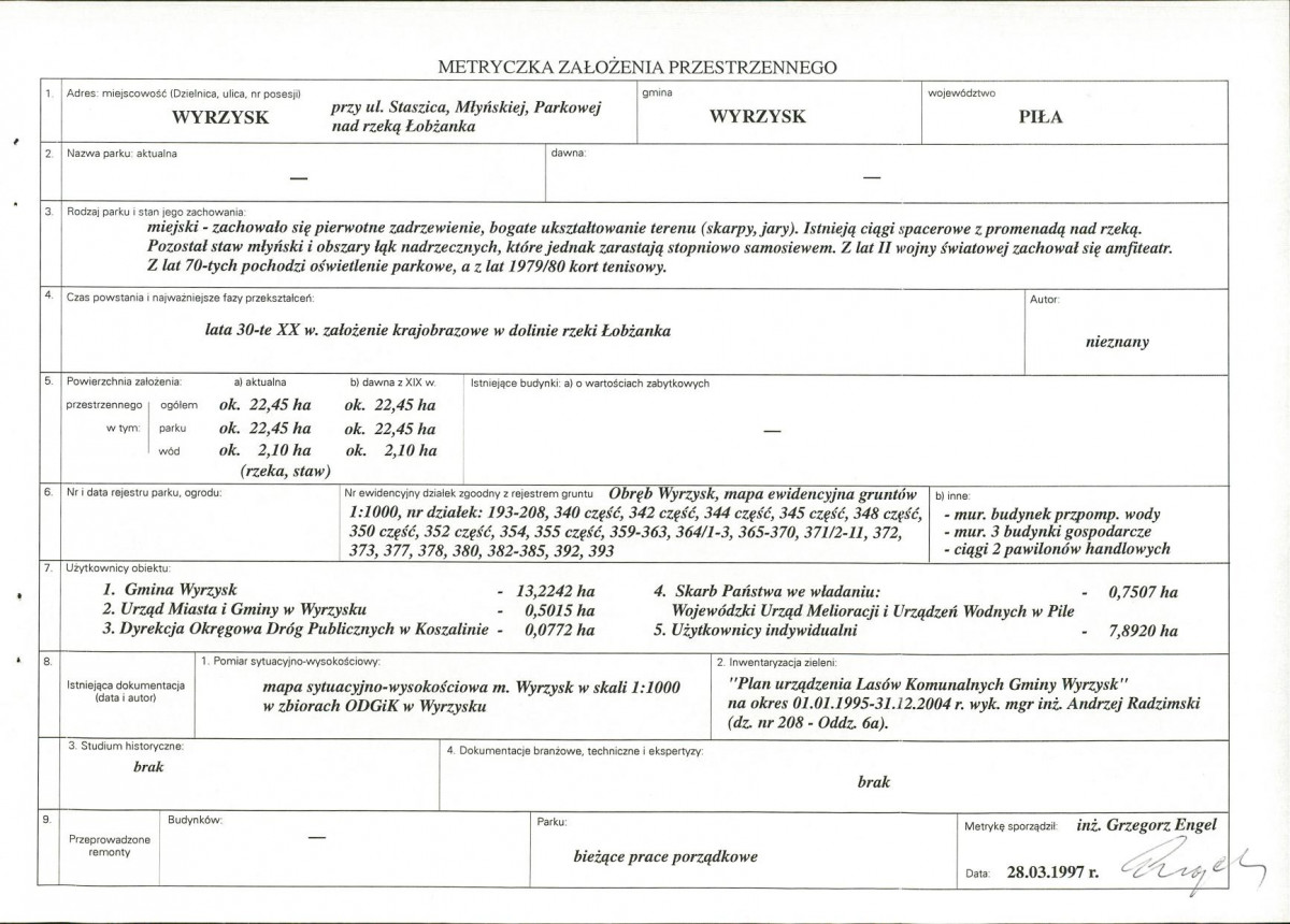 EP - Ewidencja parkowa, skan nr 5