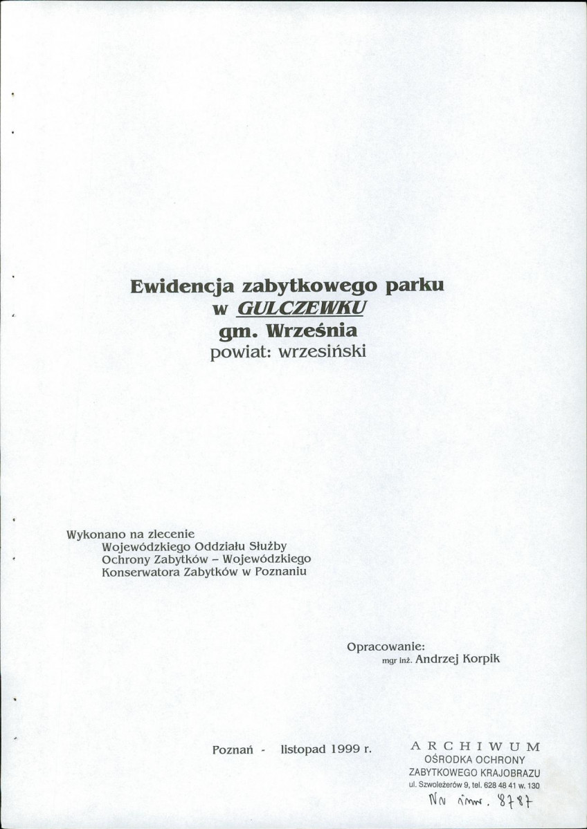 EP - Ewidencja parkowa, skan nr 3