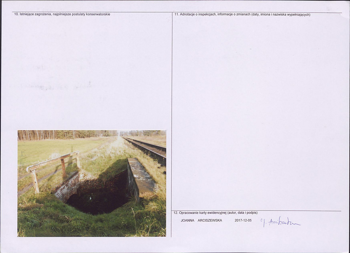 Karta obiektu niewpisanego do rejestru, skan nr 2