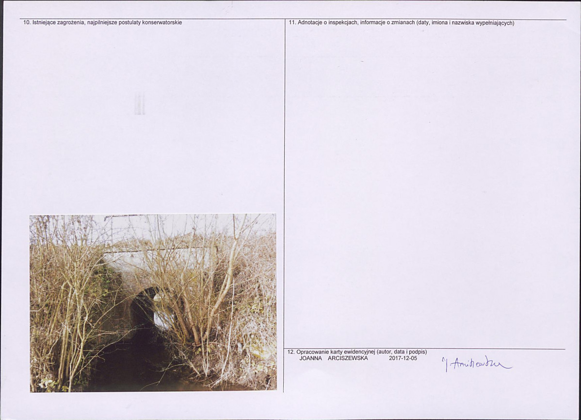 Karta obiektu niewpisanego do rejestru, skan nr 2