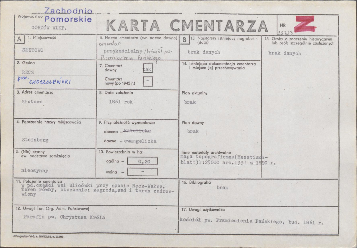 Karta cmentarza, skan nr 1