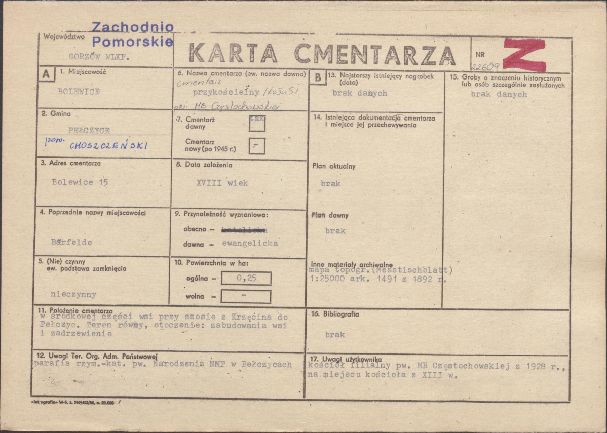 Karta cmentarza, skan nr 1
