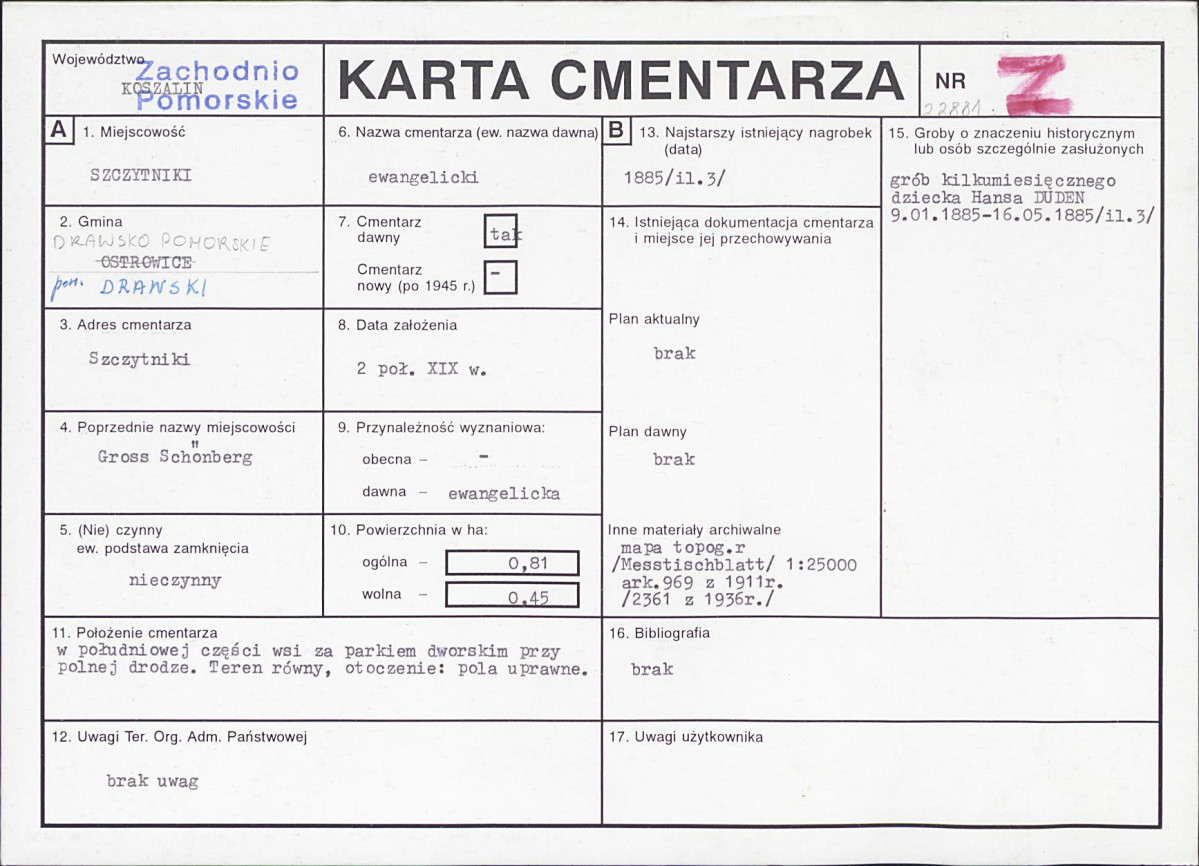 Karta cmentarza, skan nr 1