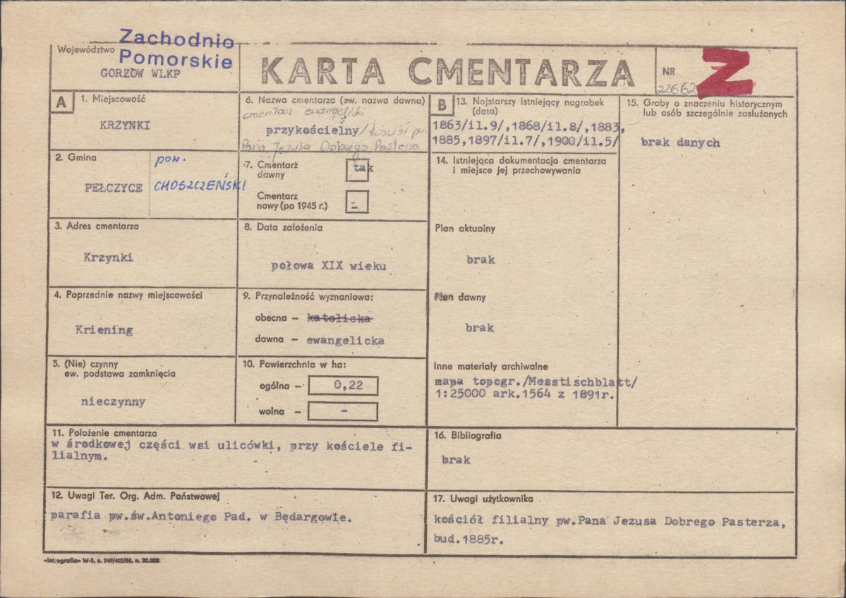 Karta cmentarza, skan nr 1