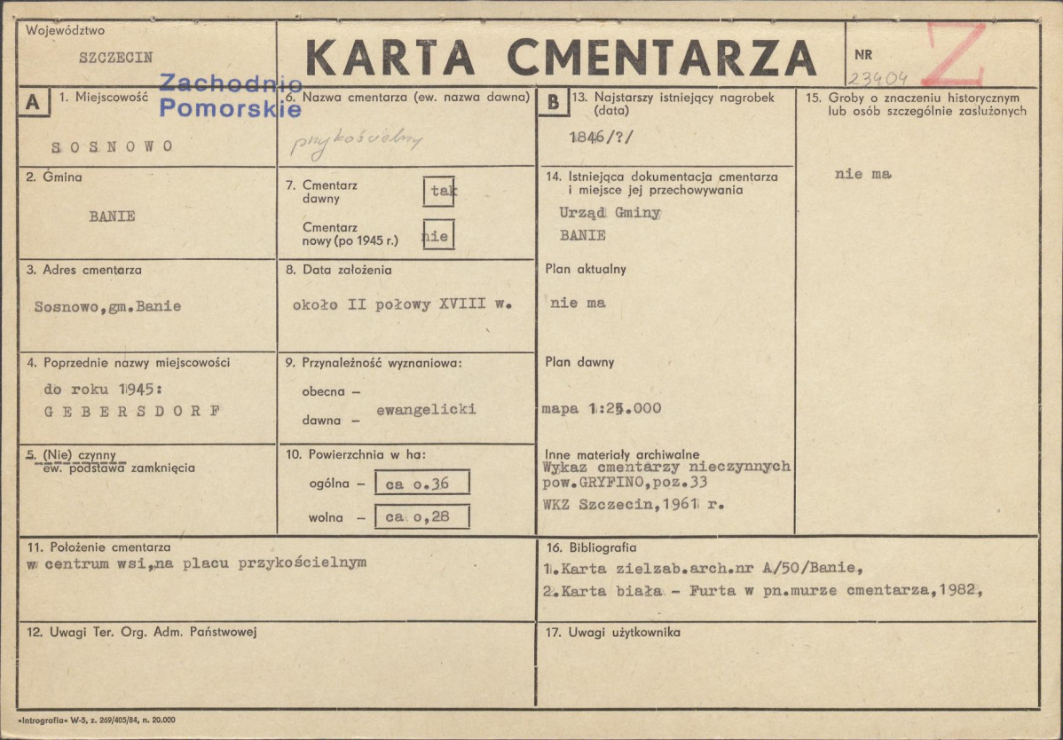 Karta cmentarza, skan nr 1
