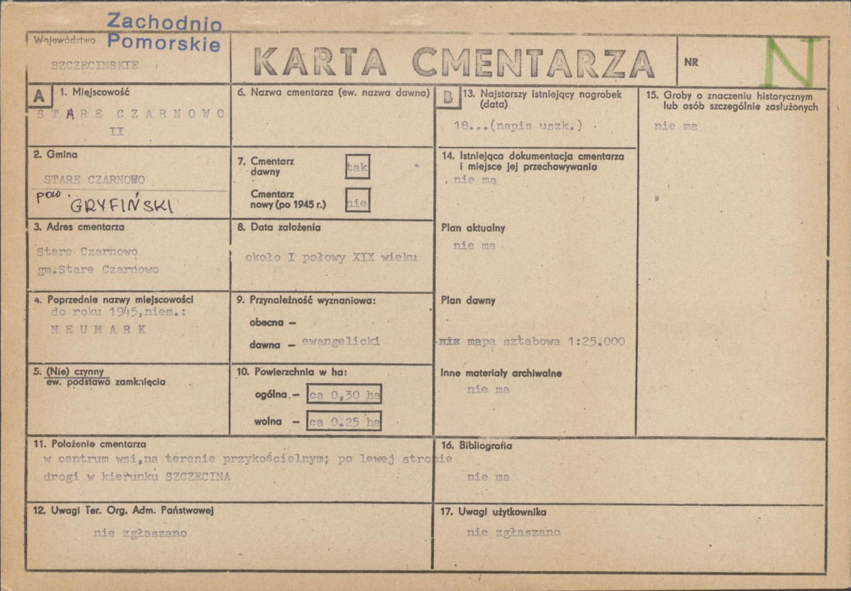 Karta cmentarza, skan nr 1