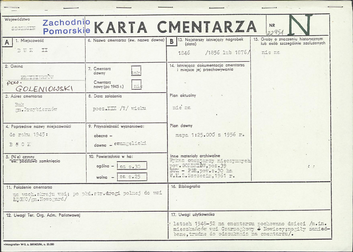 Karta cmentarza, skan nr 1