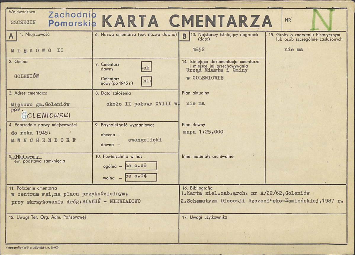 Karta cmentarza, skan nr 1