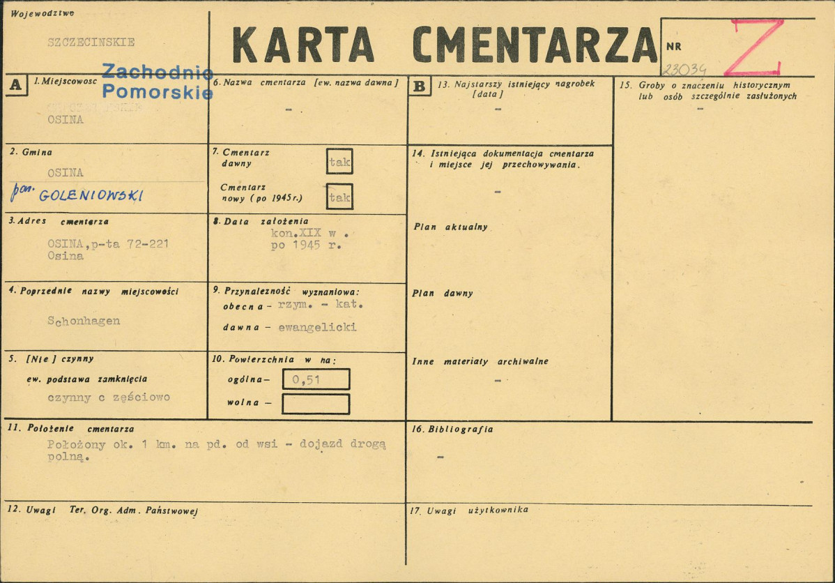 Karta cmentarza, skan nr 1