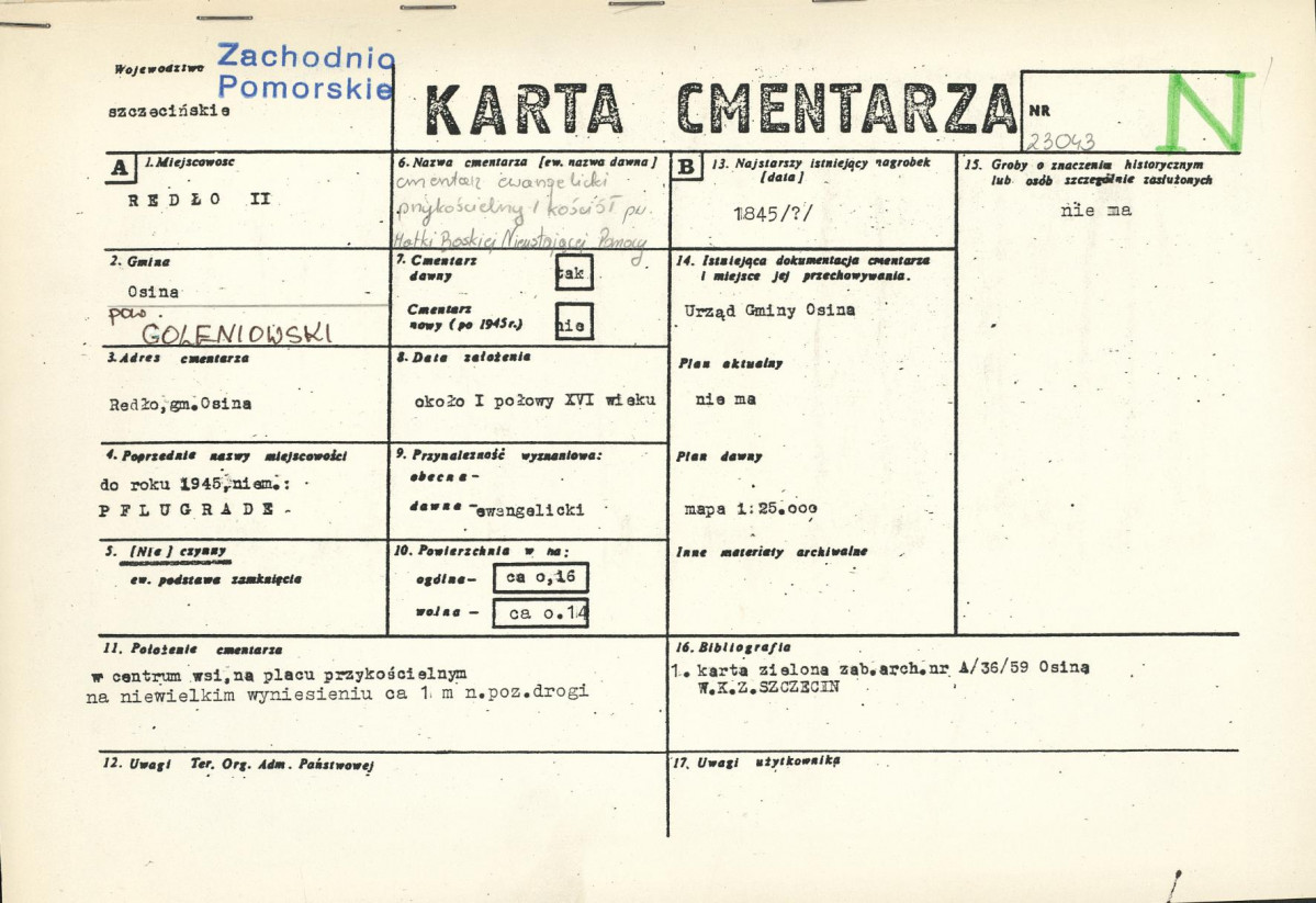 Karta cmentarza, skan nr 1