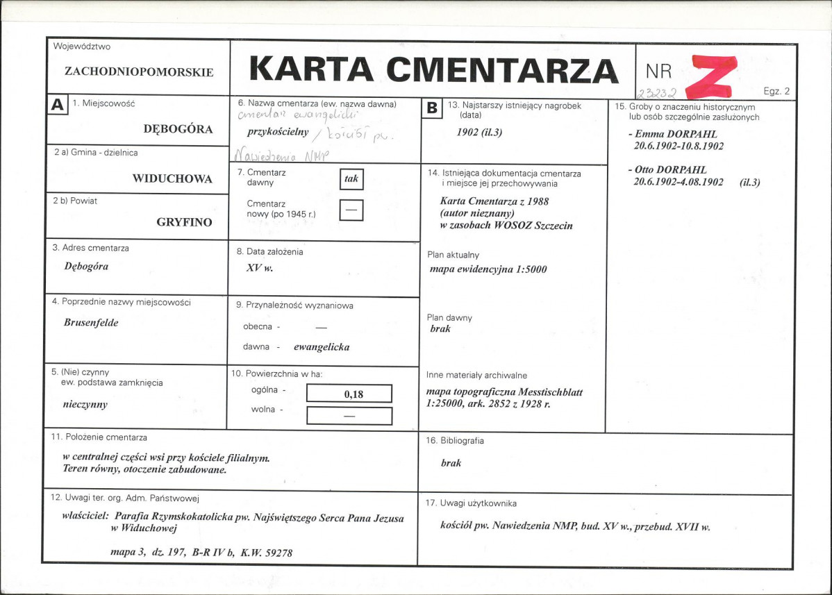 Karta cmentarza, skan nr 1