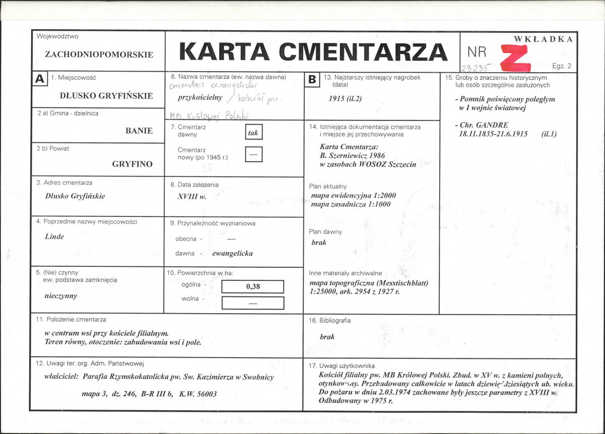 Karta cmentarza, skan nr 1