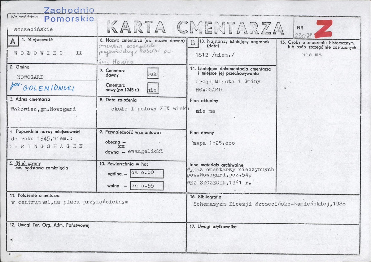 Karta cmentarza, skan nr 1