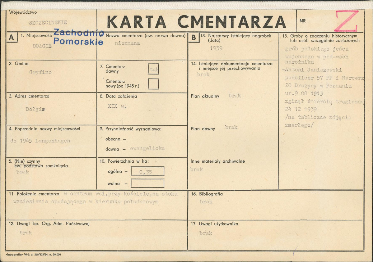 Karta cmentarza, skan nr 1