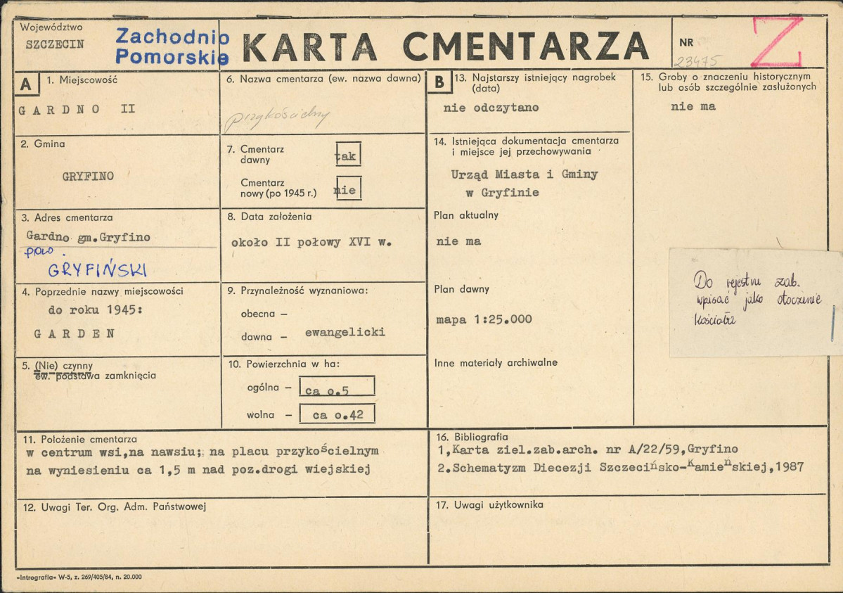 Karta cmentarza, skan nr 1