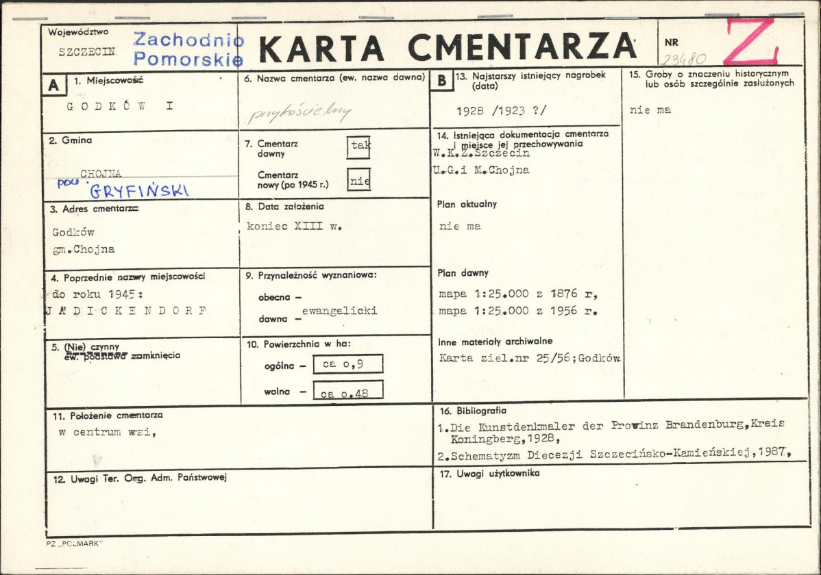 Karta cmentarza, skan nr 1