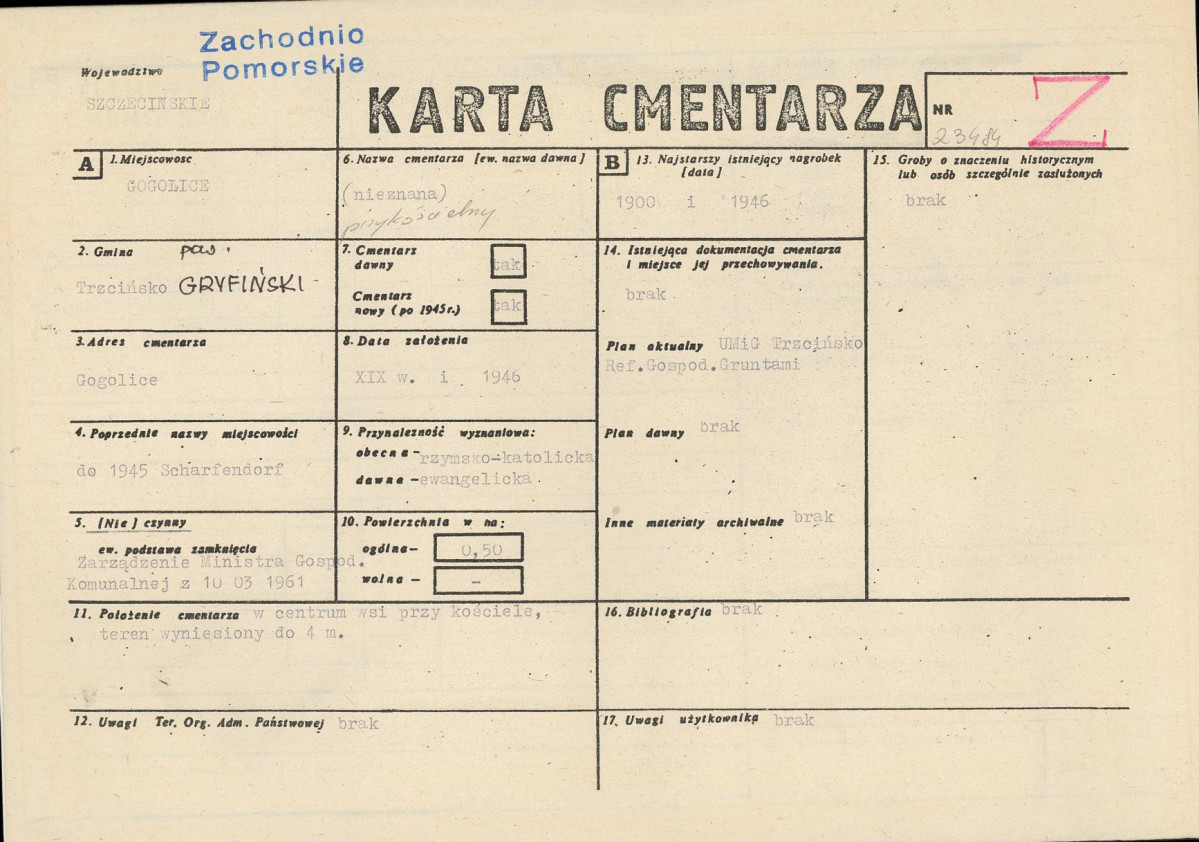 Karta cmentarza, skan nr 1