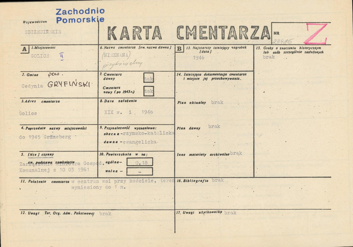 Karta cmentarza, skan nr 1