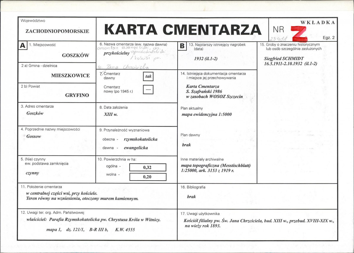 Karta cmentarza, skan nr 1