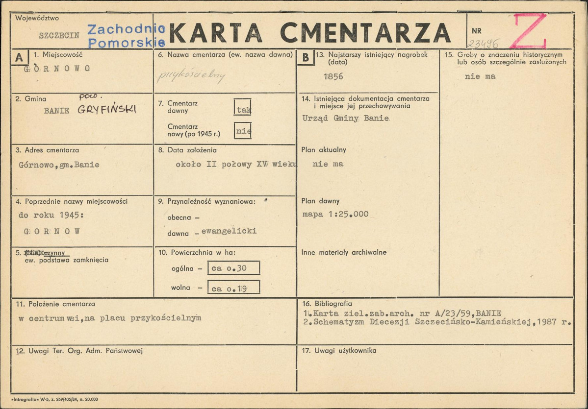 Karta cmentarza, skan nr 1