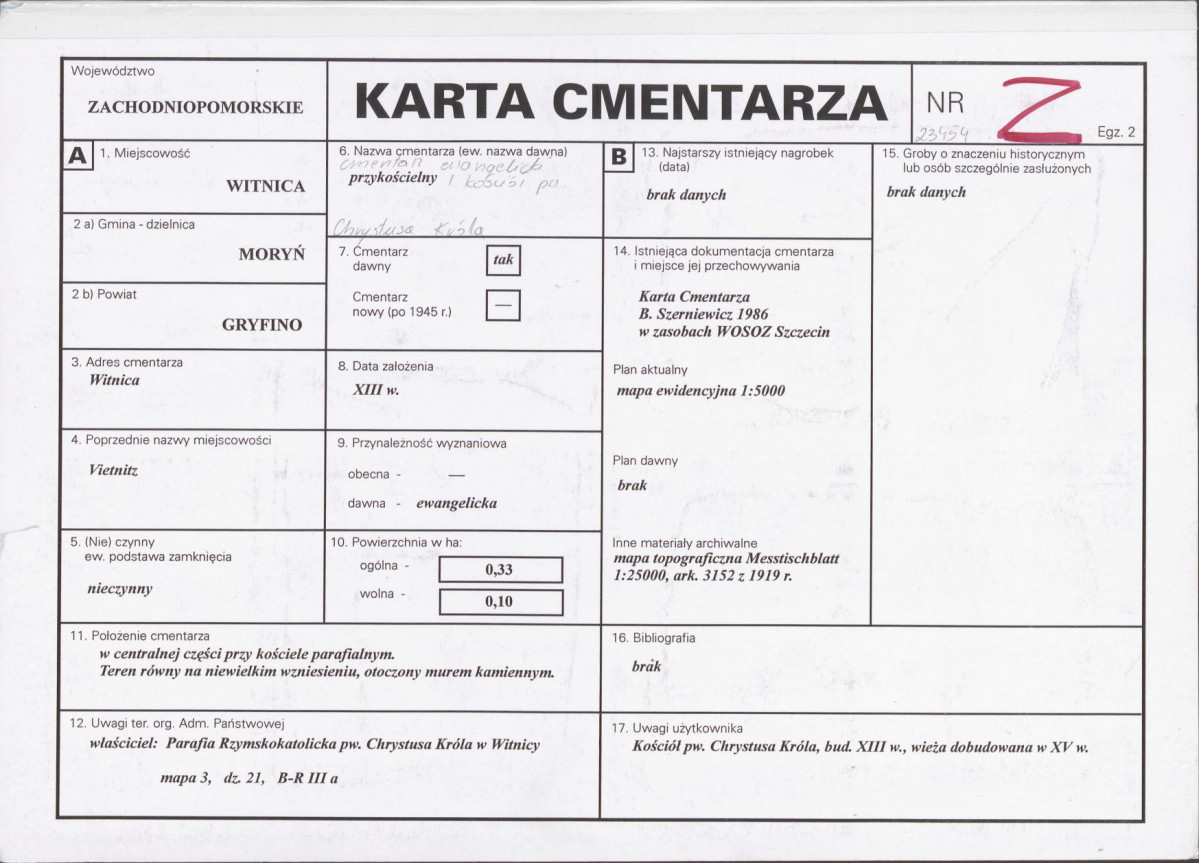Karta cmentarza, skan nr 1