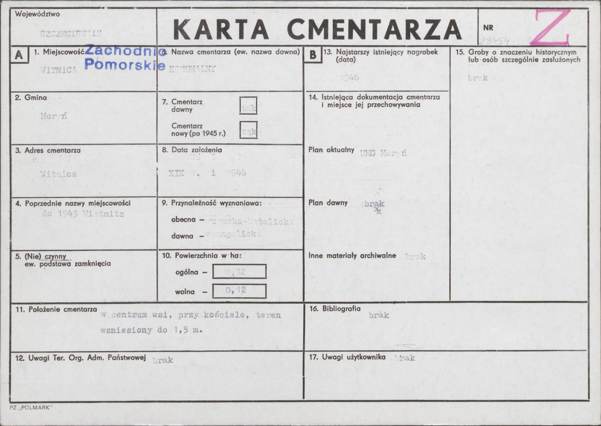 Karta cmentarza, skan nr 1