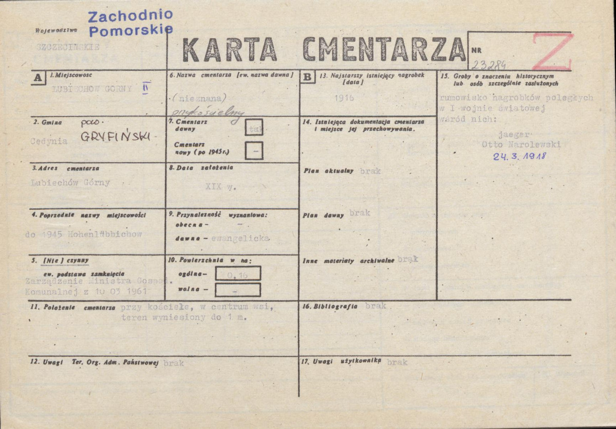 Karta cmentarza, skan nr 1