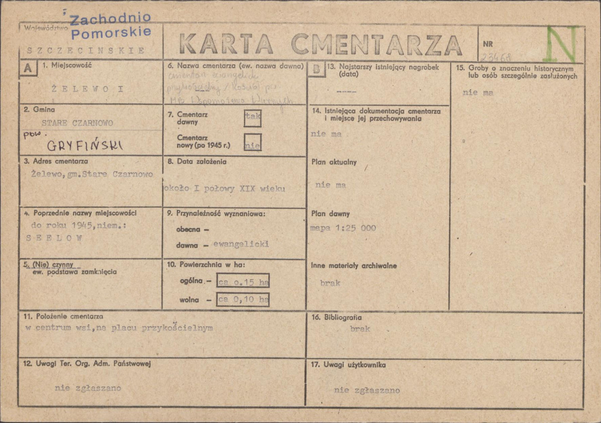 Karta cmentarza, skan nr 1