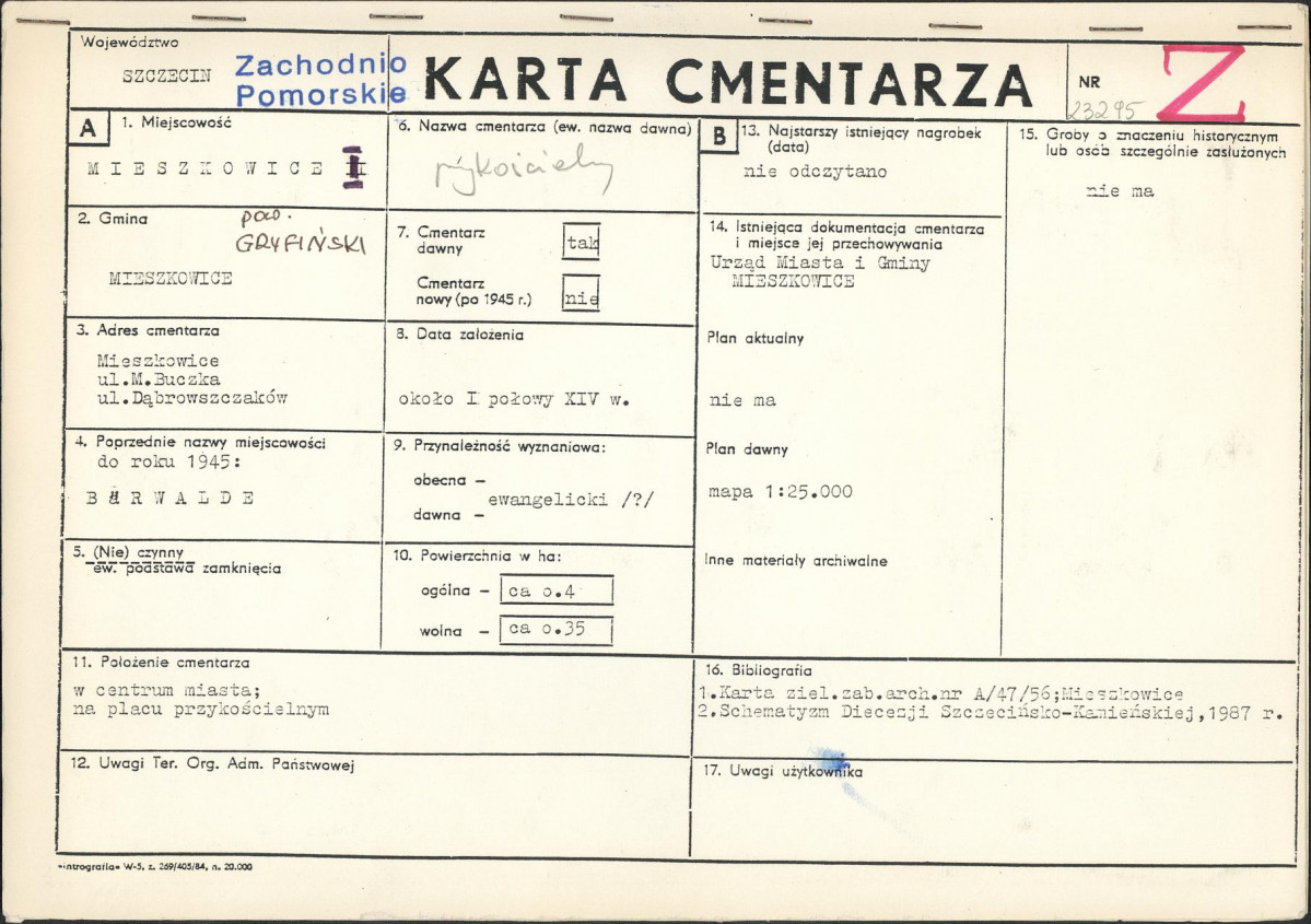 Karta cmentarza, skan nr 1